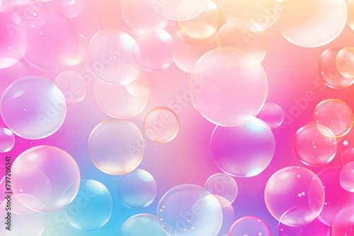 Polychromatic Soap Bubble Gradients Kids' Party Planner Delight
