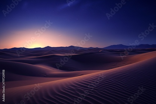 Swirling Sand Dune Gradients: Desert Night Photography Workshop Ad