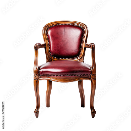 armchair on transparent background, clipping path, png, 