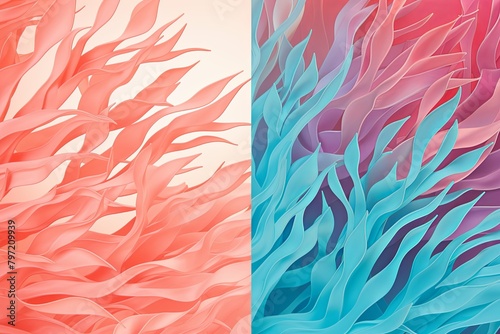 Tropical Coral Reef Gradients: Surf Shop Branding Masterpiece