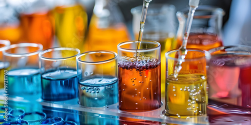 Vibrant Vials: Chemical Analysis, Palette of Potions: Lab Experimentation
