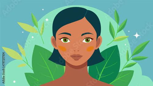 A closeup image of a glowing and clear complexion highlighting the skin benefits that can come from consuming a plantbased diet.