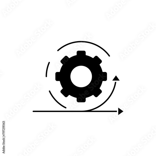 agile concept line icon. Simple element illustration. agile  concept outline symbol design.