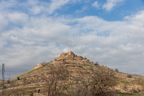 Kalecik village of Nusaybin, Mardin. Roman architecture a castle, a village in nusaybin district of mardin province. photo