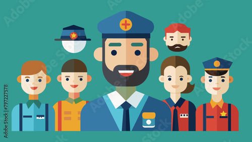avatars of happy people of different races vector illustration
