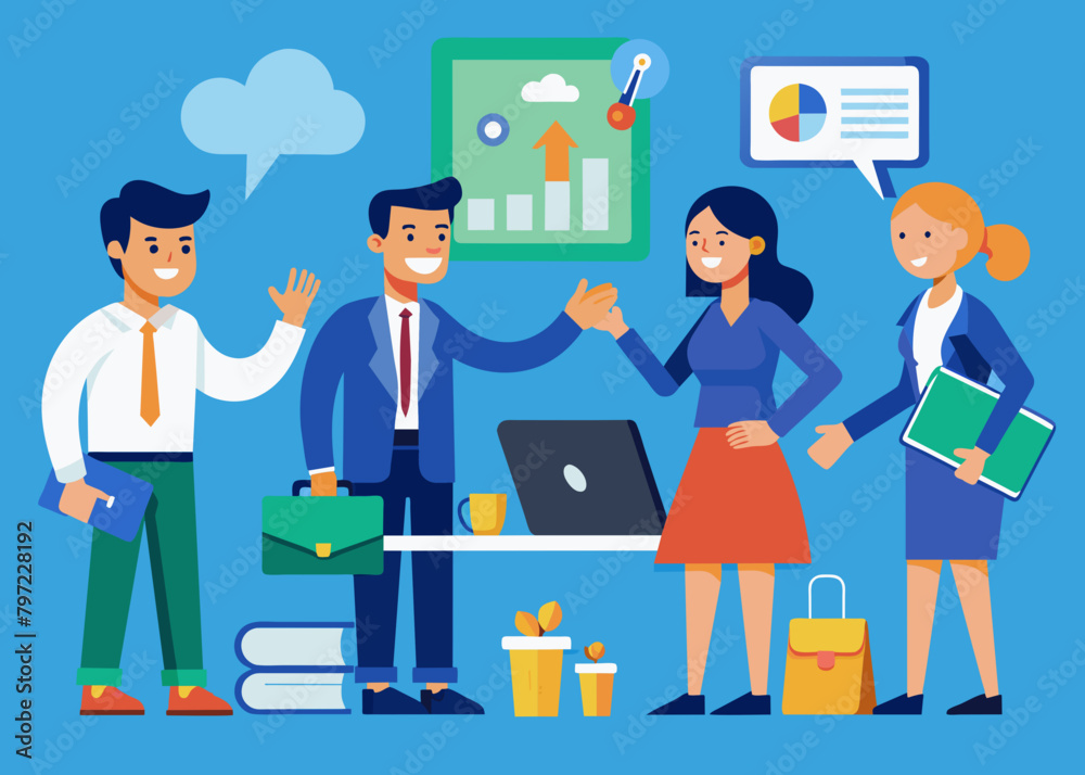 A successful businessman and his appearance vector illustration A successful businessman and his appearance vector illustration