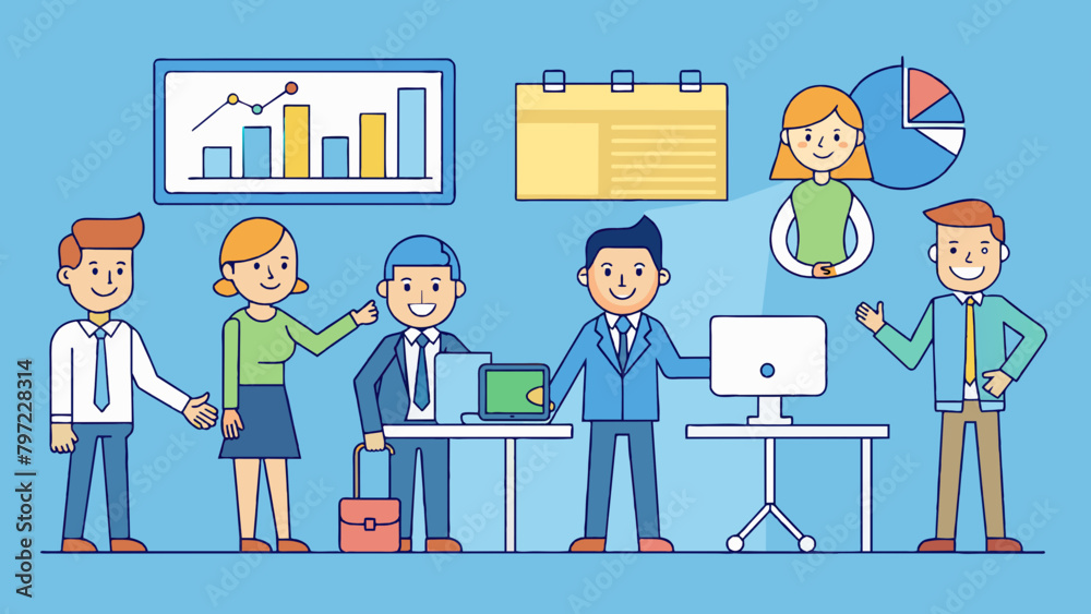 A successful businessman and his appearance vector illustration A successful businessman and his appearance vector illustration