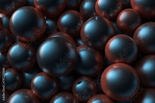 Spheres cluster background Generator AI 