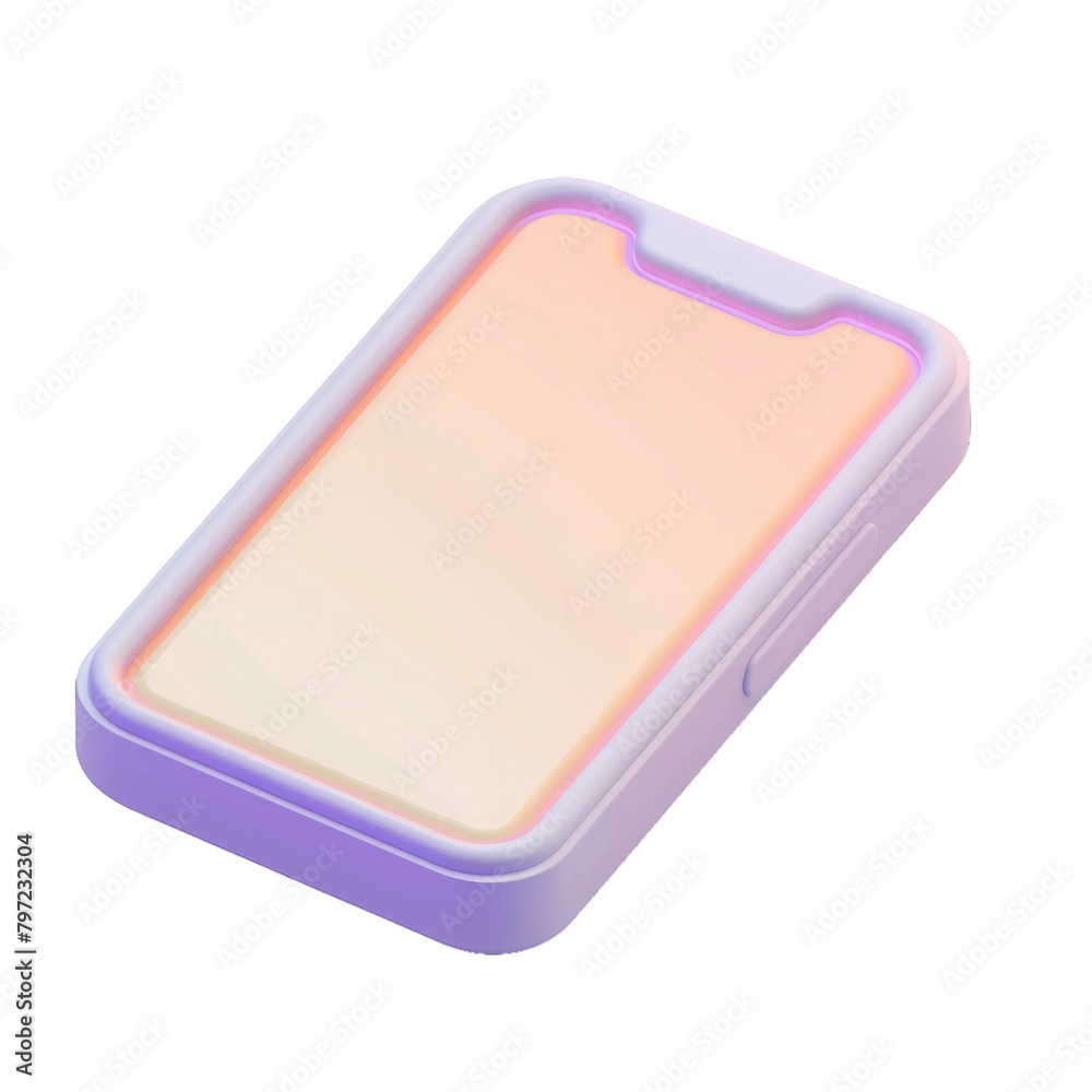 Smartphone 3D icon. Smartphone 3D icon.