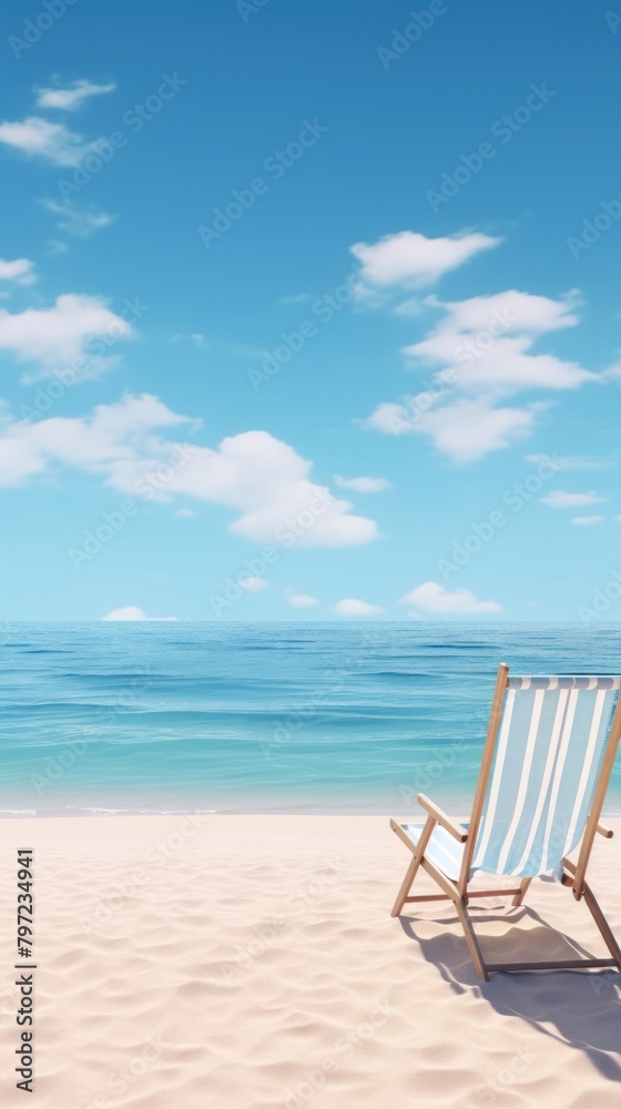 Obraz premium Beautiful beach wallpaper furniture outdoors horizon.