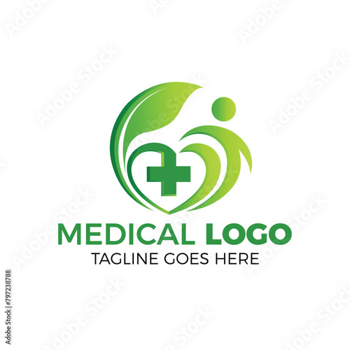 MEDICAL PHRMACY LOGO DESING VECTOR TEMPLATE ILLUSTRATION