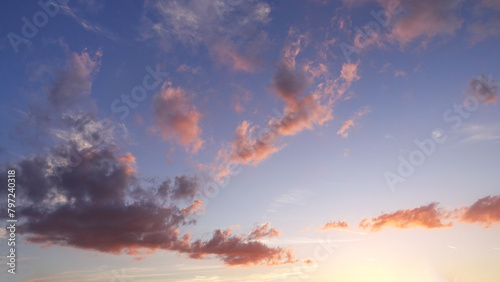 Beautiful colorful cloudscapes as seen around sunset. © Rix Pix