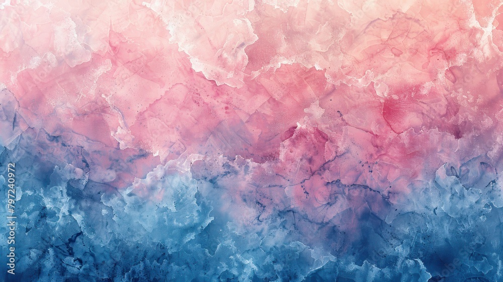 Fototapeta premium Pastel hues in a watercolor texture background.