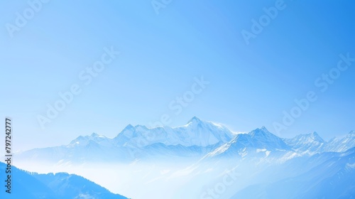 Beautiful mountain landscape with nature background