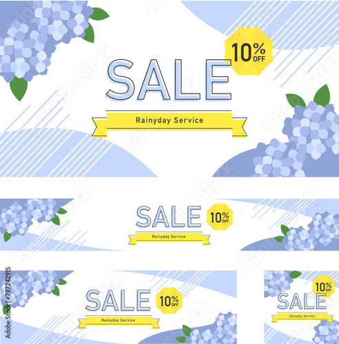 6月のかわいいバナーフレームセット一式