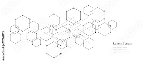 幾何学 抽象 六角形 科学 背景 透過