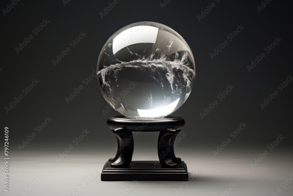 A crystal ball sphere astronomy darkness. A crystal ball sphere astronomy darkness.