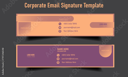 Corporate Email Signature template