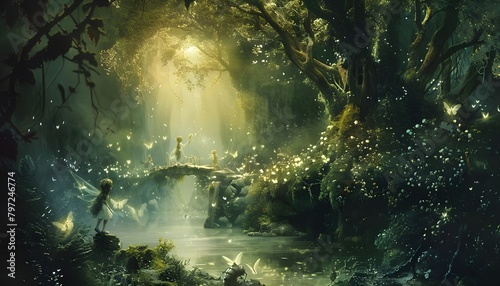 Fairytale with elves © thiraphon