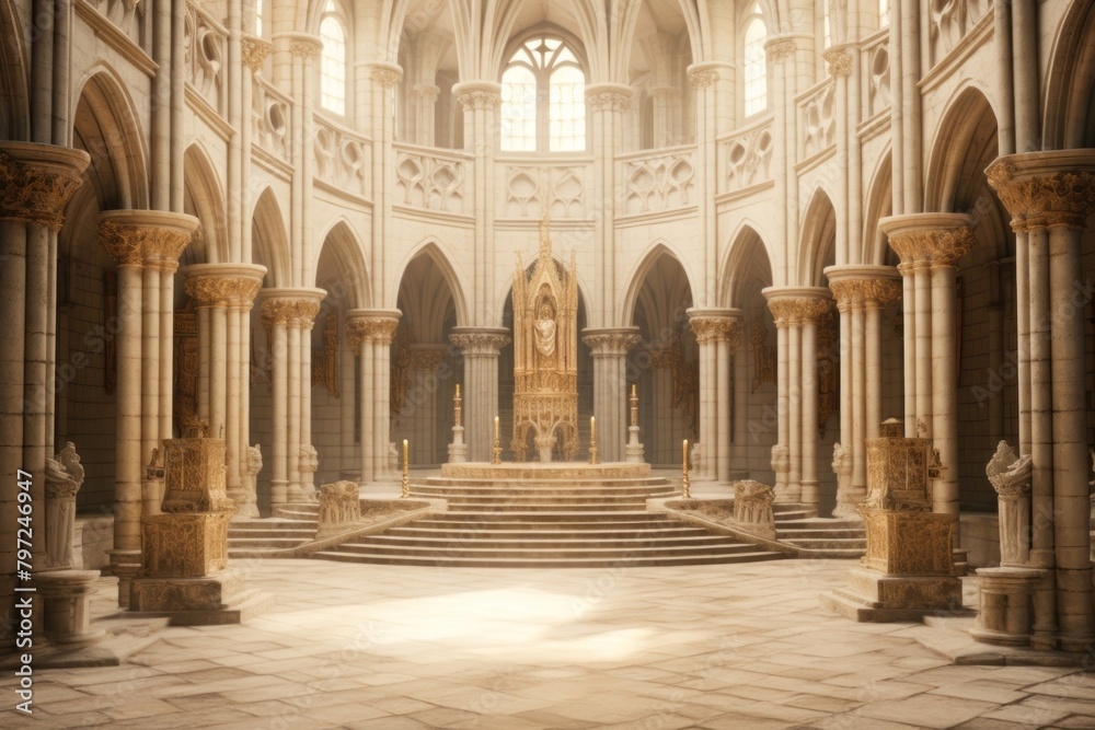 Obraz premium Architecture building worship crypt.
