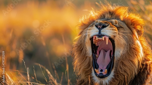 closeup of a roaring lions mouth in maasai mara kenya 4k wildlife wallpaper