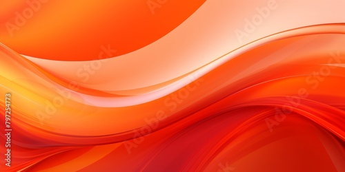 Abstract Orange Wavy Background © Balaraw