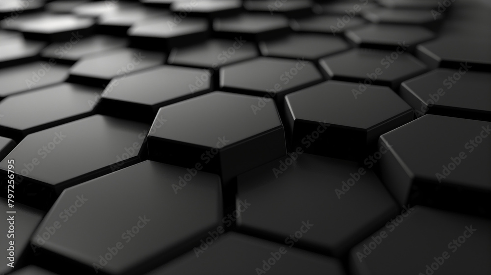 abstract background black hexagon 3d wallpaper business background 