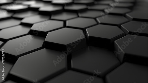 abstract background black hexagon 3d wallpaper business background 