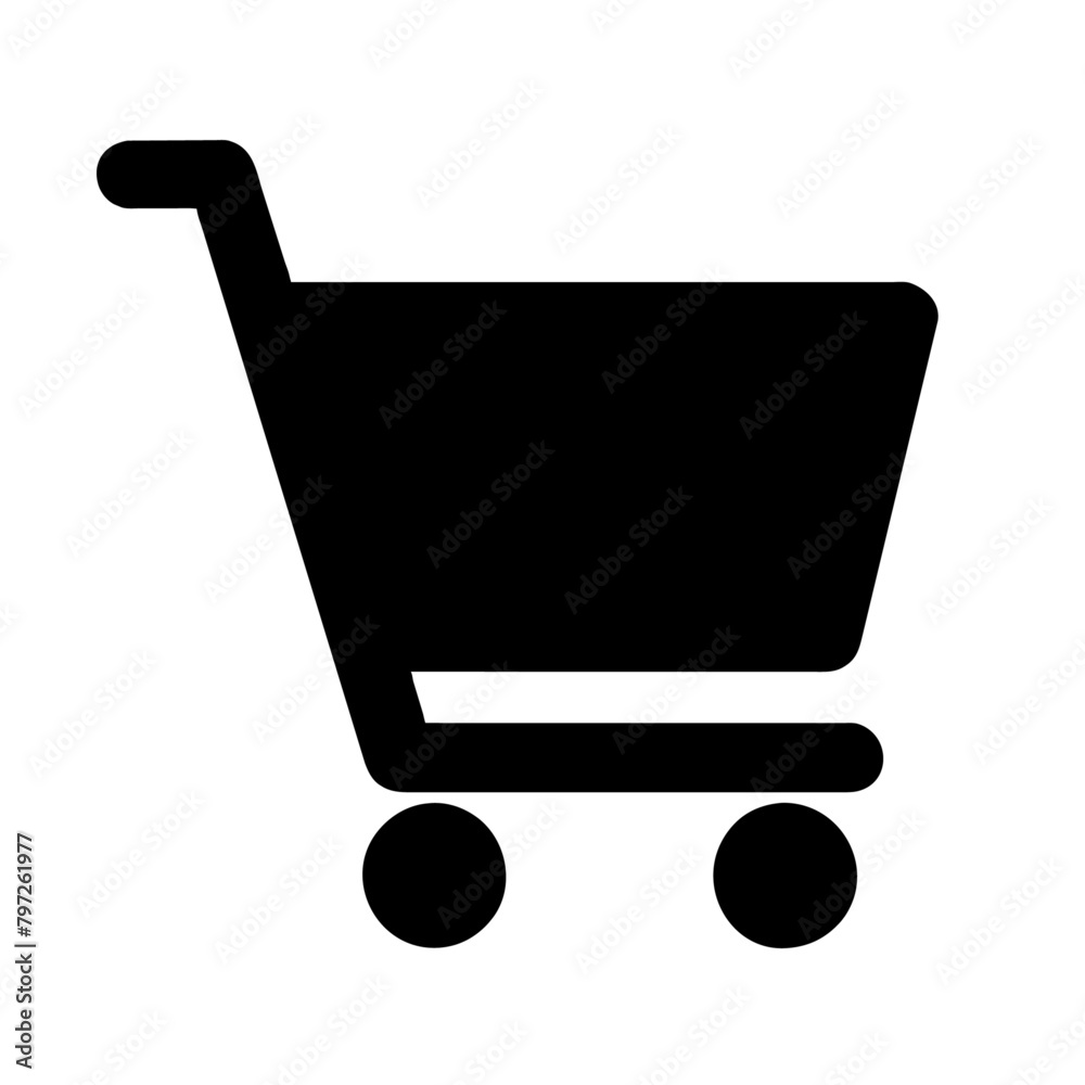 Shopping cart icon solid white background (13) Shopping cart icon solid white background (13)