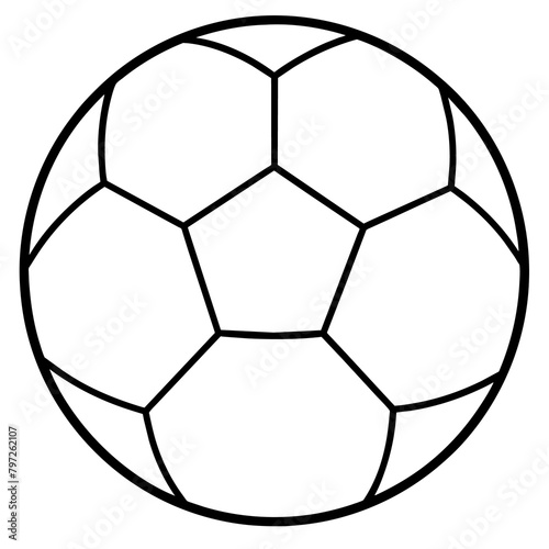 Soccer ball icon solid white background  19 