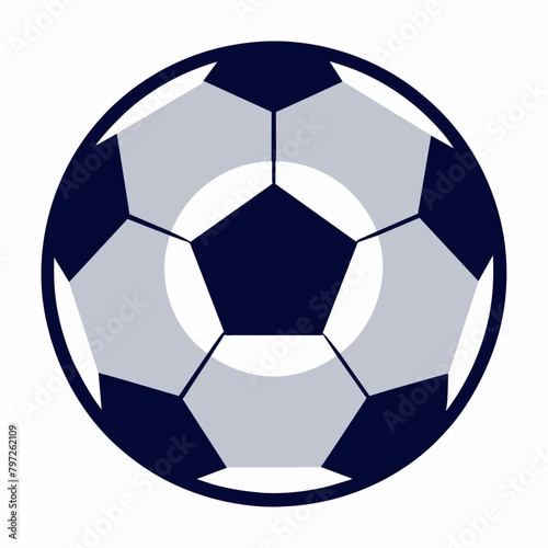 Soccer ball icon solid white background  21 