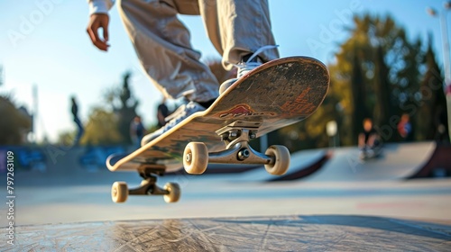 skateboard prowess nosegrind trick in action sports photo photo