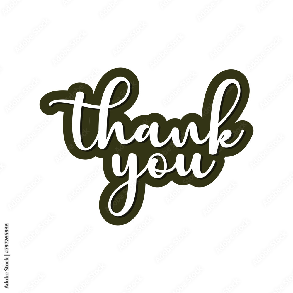 Thank You handwritten inscription Vector EPS 10 Thank You handwritten inscription Vector EPS 10