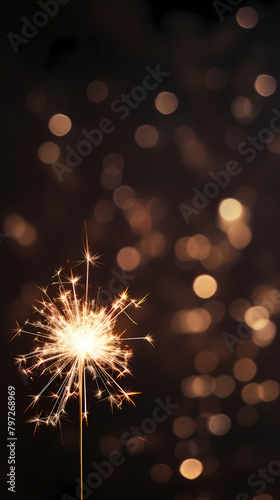 Fireworks illustration  happy new year