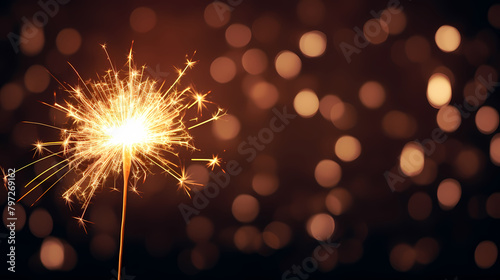 Fireworks illustration, happy new year