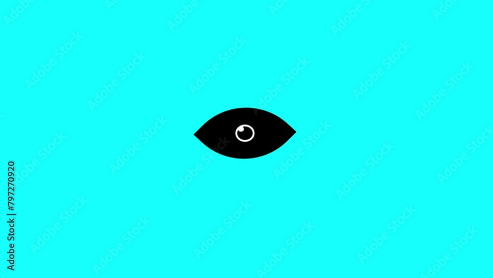 Show icon eye symbol vision hide. 4k animation. Show icon eye symbol vision hide. 4k animation.