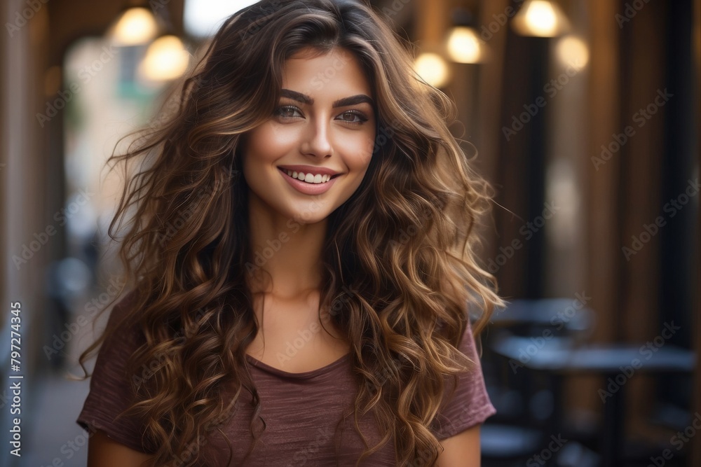 a italian womenn with beatiful eyes and curly hair a italian womenn with beatiful eyes and curly hair