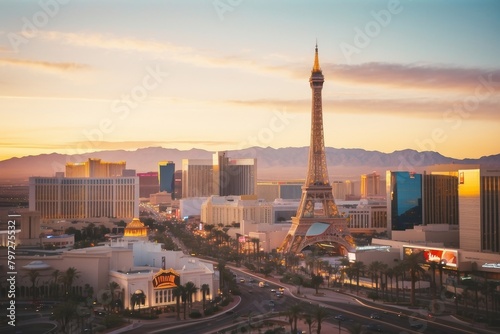 lanscape of the sunset city