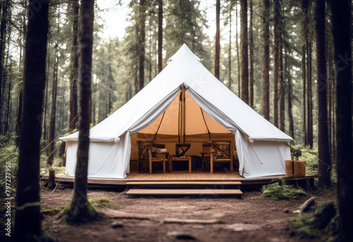 'camping wooden white tent atmosphere Natural podium guests hosted poduim nature mountain landscape green greenhouse sky yurt agriculture farm garden rural mongolia grass travel village' © akkash jpg