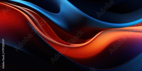 Abstract Colorful Wave Background