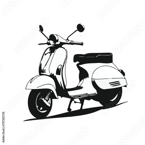 vector hawthrone illustration black and white logo