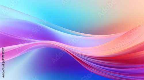 Abstract Colorful Wave Background © Balaraw