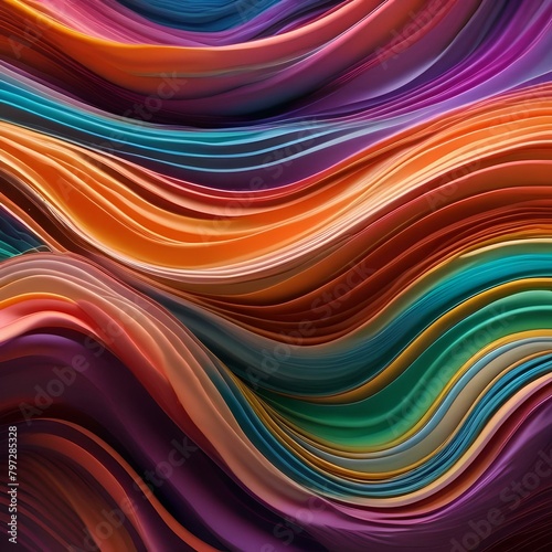 Dynamic waves of color flowing and undulating  like a river of light in perpetual motion  evoking a sense of tranquility and beauty  calming the mind and spirit1