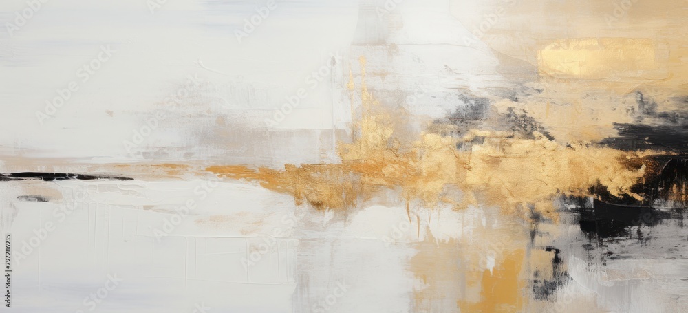 Abstract Artistic Background with Gold Accents