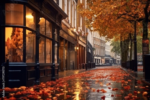 Photography king street in london autumn human city.