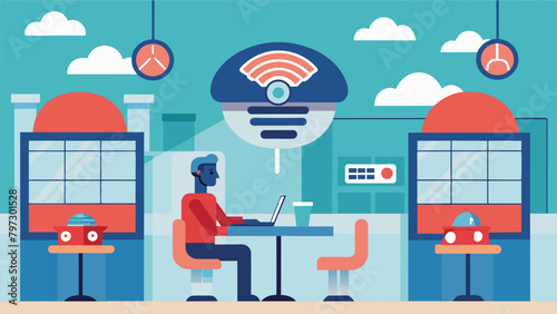A restaurant offering neural interfacefree dining areas for those who prefer a technologyfree dining experience..