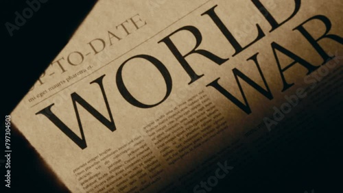 News Newspaper Headlines about World War