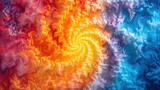 Close-up of a bright tie dye pattern.