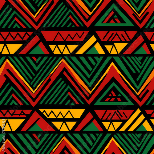 Abstract African tribal pattern