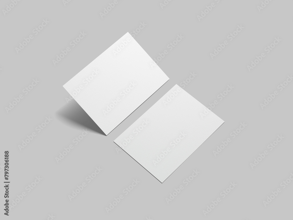 Realistic A6 Postcard Mockup Realistic A6 Postcard Mockup